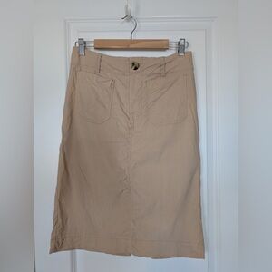 Anthropologie Maeve The Colette Skirt Warm Wheat Size Small